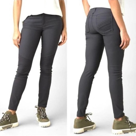 Prana Coal Gray Brenna Moto Leg Pant Women’s Sz 8
